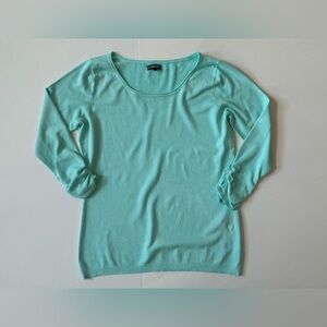 Express Mint Green Knit Top with 3/4 Sleeves